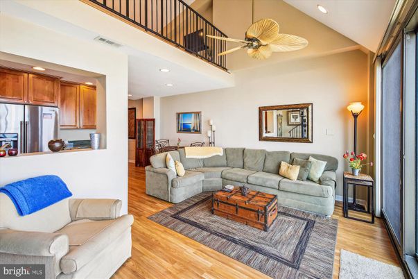 Dining room, Interior, Kitchen, Living room, Recessed Lighting, Stainless Steel Appliances, Wood Texture Flooring