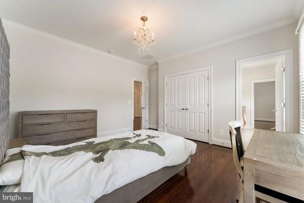 Bedroom, Chandelier, Interior, Wood Texture Flooring