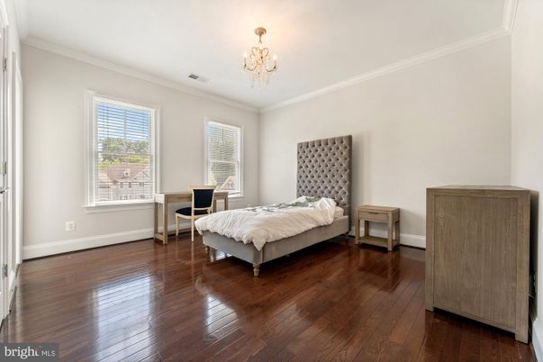 Bedroom, Chandelier, Interior, Wood Texture Flooring