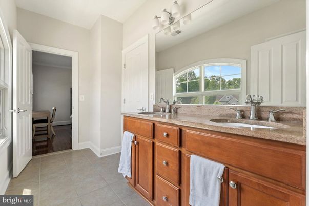 Bathroom, Dual Sink Vanities, Interior, Wood Texture Flooring