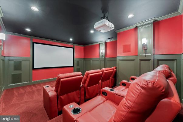 Home Theatre Room, Interior, Projection Screen, Recessed Lighting, Theatre Room