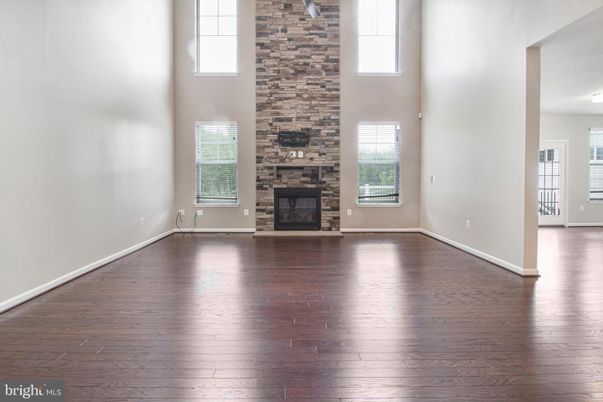 Empty room, Fireplace, Interior, Wood Texture Flooring