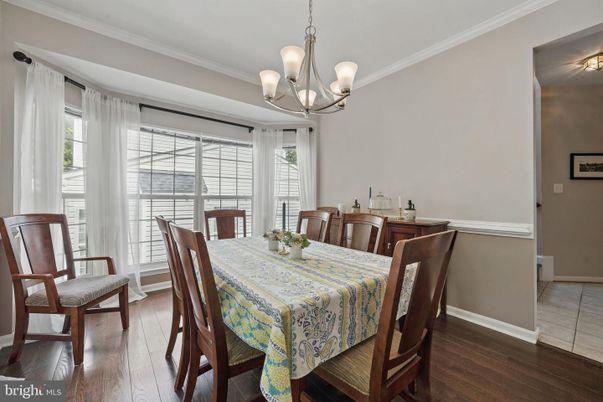 Chandelier, Dining room, Interior, Pendant Lights, Wood Texture Flooring