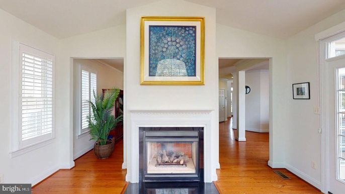 Fireplace, Interior, Wood Texture Flooring
