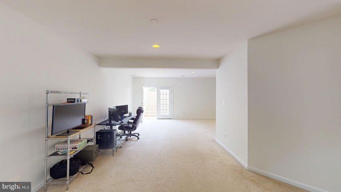 Home Office, Interior, Recessed Lighting