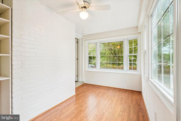 Empty room, Interior, Stone Walls, Wood Texture Flooring