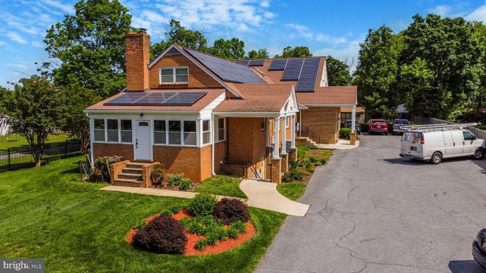 Exterior, Facade, Brick Facade, Solar Panels, Cape Cod