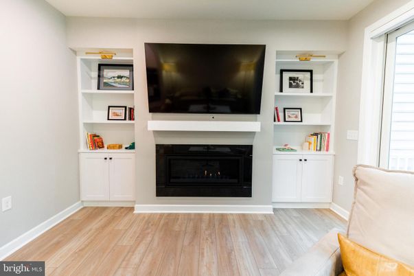 Fireplace, Interior, Wood Texture Flooring