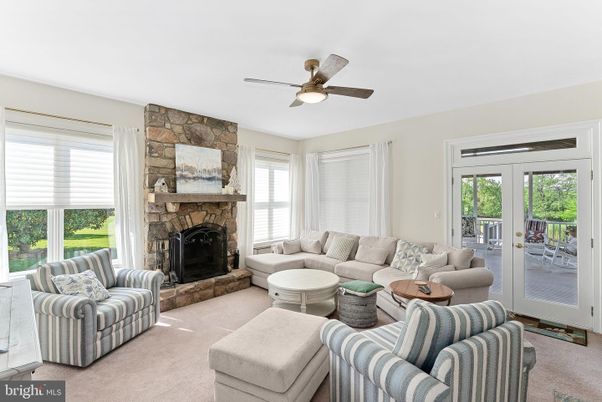Fireplace, Interior, Living room, Stone Walls
