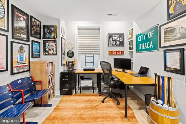 Home Office, Interior, Wood Texture Flooring