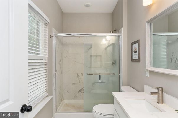 Bathroom, Glass Shower, Interior, Marble Walls