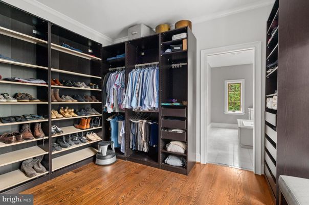 Interior, Walk-in Closets, Wood Texture Flooring