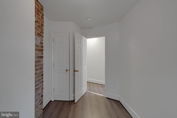 Empty room, Interior, Stone Walls, Wood Texture Flooring