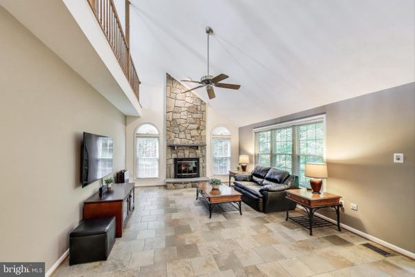 Fireplace, Interior, Living room, Stone Walls