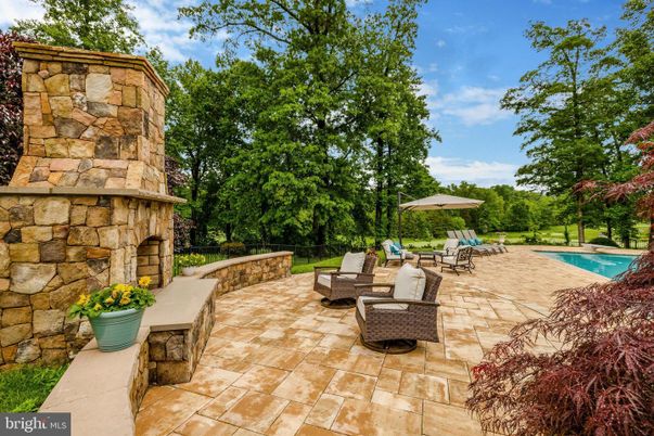 Exterior, Fireplace, Pool
