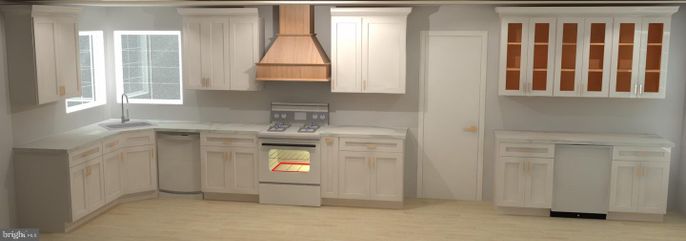 Interior, Kitchen, Wood Texture Flooring