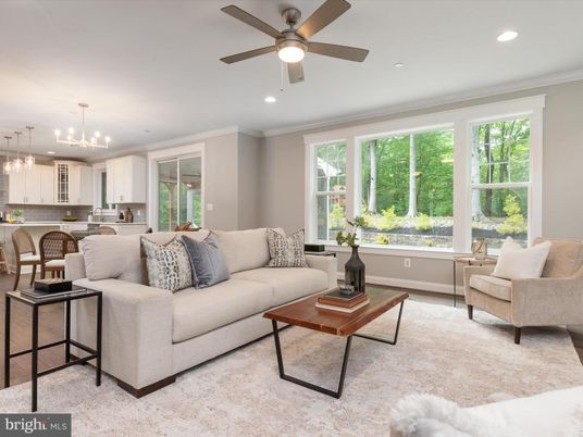 Interior, Kitchen, Living room, Pendant Lights, Recessed Lighting, Wood Texture Flooring
