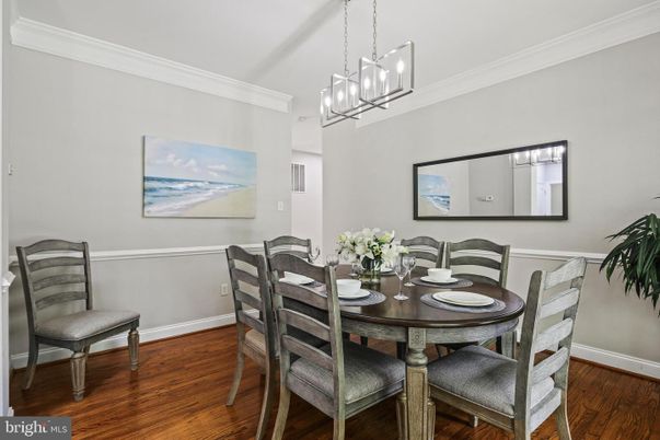 Chandelier, Dining room, Interior, Pendant Lights, Wood Texture Flooring