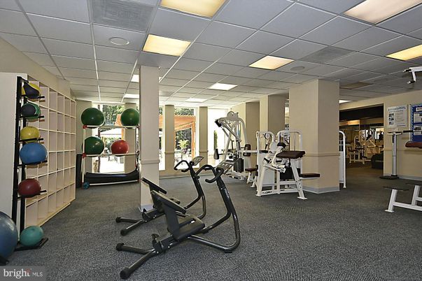 Fitness Equipment, Gym, Interior, Recessed Lighting