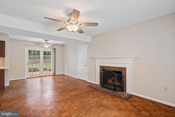 Empty room, Fireplace, Interior, Wood Texture Flooring