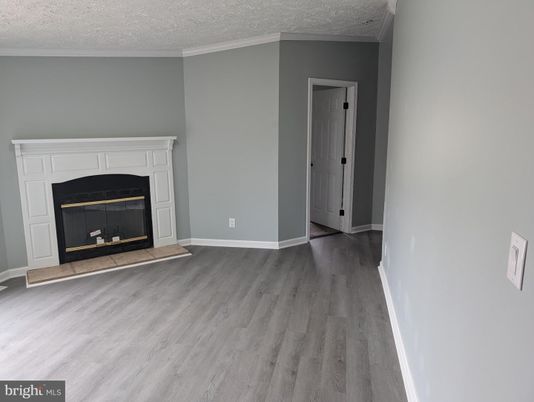 Empty room, Fireplace, Interior, Wood Texture Flooring