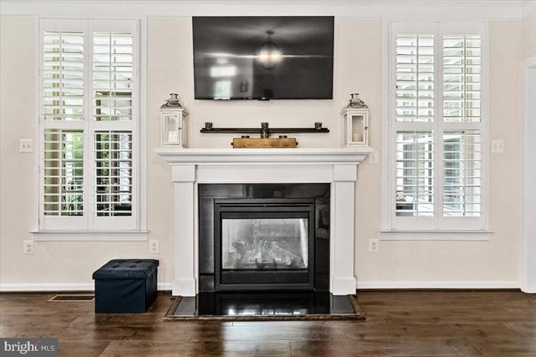 Fireplace, Interior, Wood Texture Flooring