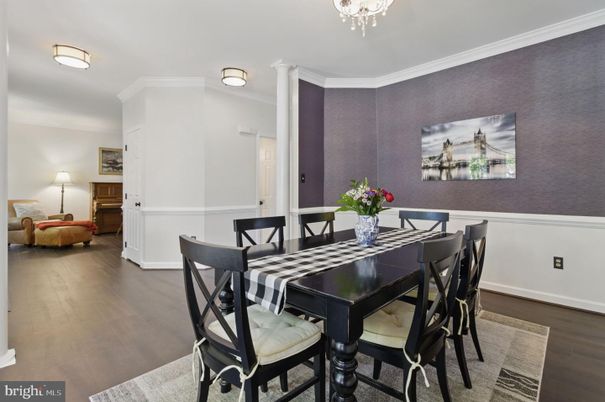 Dining room, Interior, Wood Texture Flooring