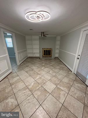 Empty room, Fireplace, Interior