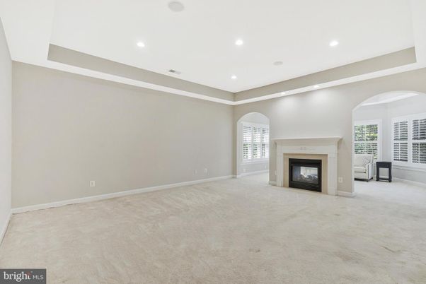 Empty room, Fireplace, Interior, Recessed Lighting