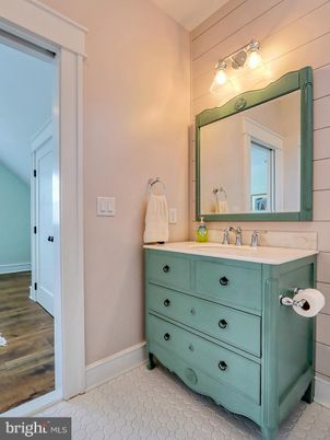 Bathroom, Interior, Wood Texture Flooring