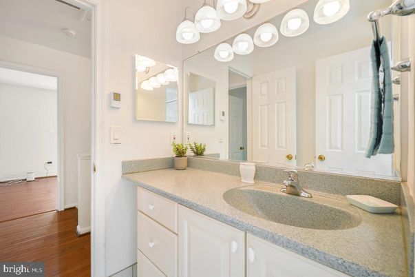 Bathroom, Dual Sink Vanities, Interior, Wood Texture Flooring
