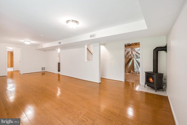 Empty room, Fireplace, Interior, Wood Texture Flooring