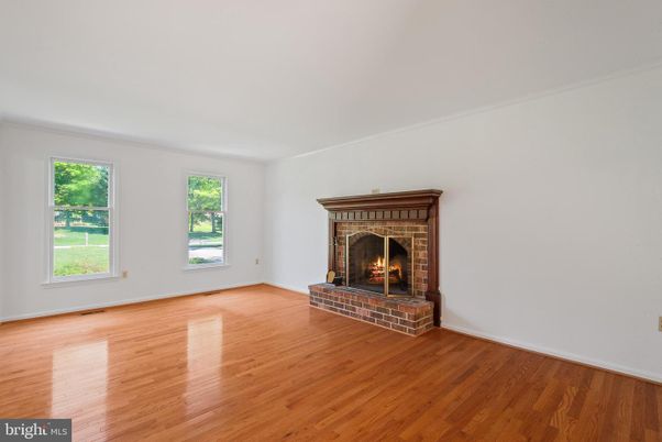 Empty room, Fireplace, Interior, Wood Texture Flooring