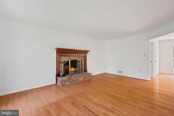 Empty room, Fireplace, Interior, Wood Texture Flooring