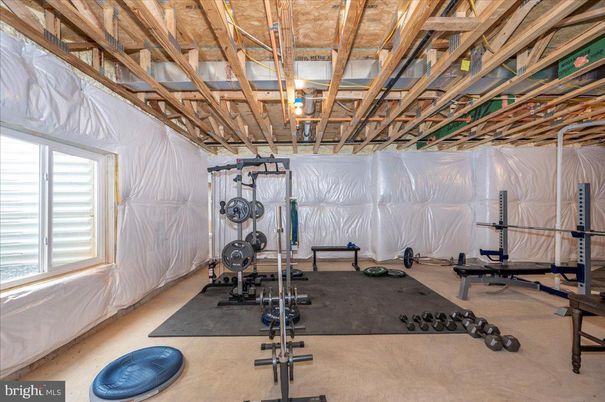 Fitness Equipment, Interior, Wooden Beams