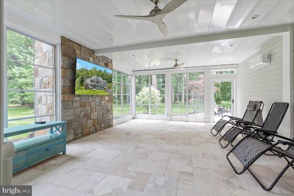Interior, Stone Walls, Sun Room