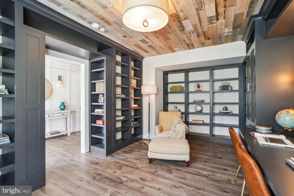 Home Office, Interior, Wooden Ceilings, Wood Texture Flooring