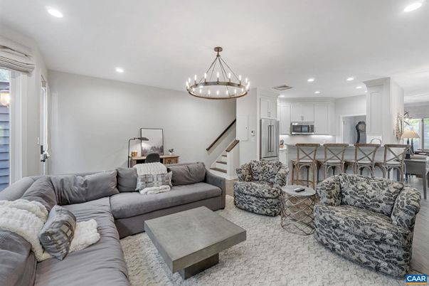 Chandelier, Dining room, Interior, Kitchen, Living room, Pendant Lights, Recessed Lighting