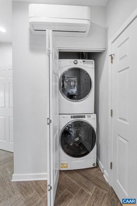 Interior, Recessed Lighting, Utility Closets, Washer, Wood Texture Flooring