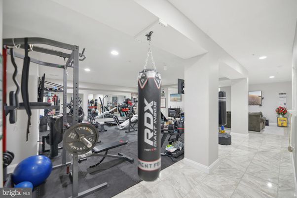 Fitness Equipment, Gym, Interior, Recessed Lighting