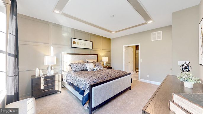 Bedroom, Interior, Recessed Lighting
