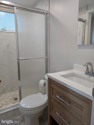 Bathroom, Glass Shower, Interior, Marble Walls