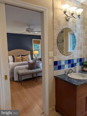 Bathroom, Bedroom, Interior, Recessed Lighting, Wood Texture Flooring