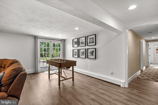 Game Room, Interior, Recessed Lighting, Wood Texture Flooring