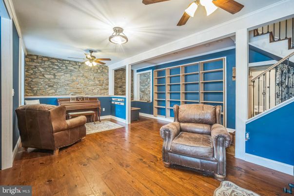 Interior, Piano, Stone Walls, Wood Texture Flooring
