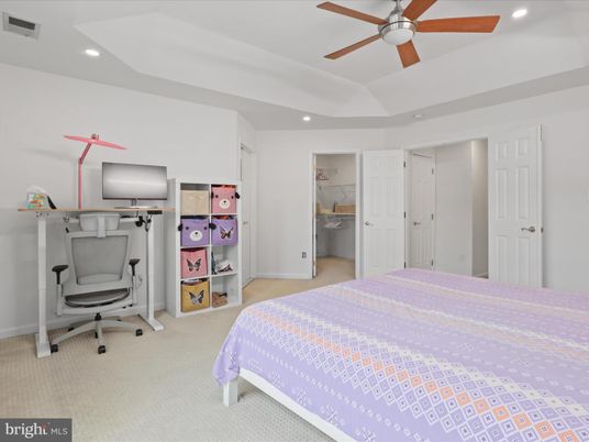 Bedroom, Home Office, Interior, Recessed Lighting