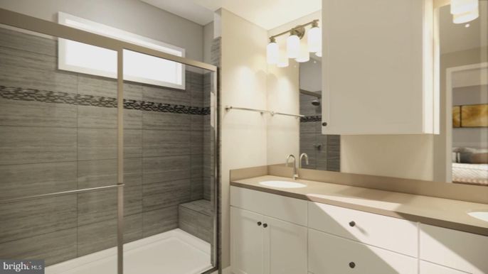 Bathroom, Glass Shower, Interior