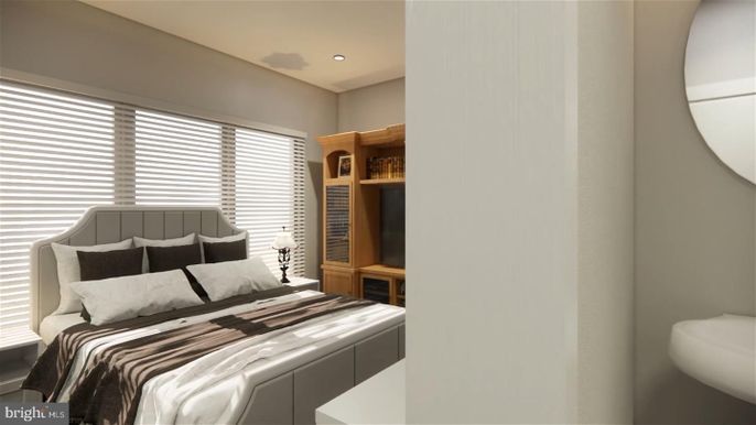Bedroom, Interior, Recessed Lighting