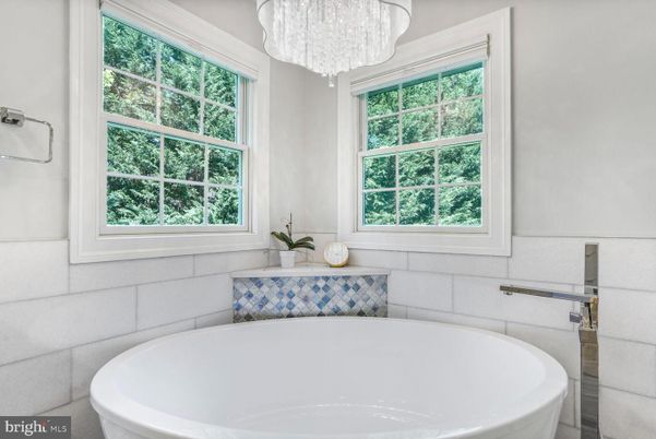 Bathroom, Chandelier, Free Standing Baths, Interior