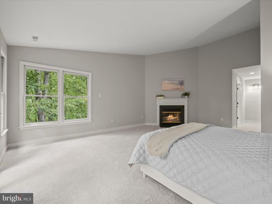 Bedroom, Fireplace, Interior